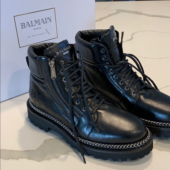 balmain zipper boots